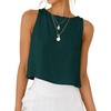 image:imageIDEALSANXUN Womens Linen Crop Tank Tops 2026 Spring Summer Beach Sleeveless TopsTeal