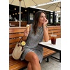 image:imageIDEALSANXUN Womens Gingham Dress Spring Summer Beach Boho Sleeveless Mini SundressBlack