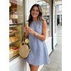 image:imageIDEALSANXUN Womens Gingham Dress Spring Summer Beach Boho Sleeveless Mini SundressBlue