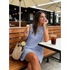 image:imageIDEALSANXUN Womens Gingham Dress Spring Summer Beach Boho Sleeveless Mini SundressBlue