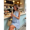 image:imageIDEALSANXUN Womens Gingham Dress Spring Summer Beach Boho Sleeveless Mini SundressBlue