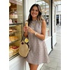image:imageIDEALSANXUN Womens Gingham Dress Spring Summer Beach Boho Sleeveless Mini SundressCoffee