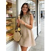 image:imageIDEALSANXUN Womens Gingham Dress Spring Summer Beach Boho Sleeveless Mini SundressDark Khaki