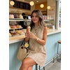 image:imageIDEALSANXUN Womens Gingham Dress Spring Summer Beach Boho Sleeveless Mini SundressDark Khaki