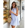 image:imageIDEALSANXUN Womens Gingham Dress Spring Summer Beach Boho Sleeveless Mini SundressLight Blue