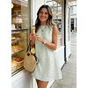 image:imageIDEALSANXUN Womens Gingham Dress Spring Summer Beach Boho Sleeveless Mini SundressLight Green