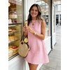 image:imageIDEALSANXUN Womens Gingham Dress Spring Summer Beach Boho Sleeveless Mini SundressPink