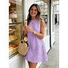 image:imageIDEALSANXUN Womens Gingham Dress Spring Summer Beach Boho Sleeveless Mini SundressPurple