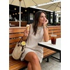image:imageIDEALSANXUN Womens Gingham Dress Spring Summer Beach Boho Sleeveless Mini SundressStriped Khaki