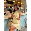 image:imageIDEALSANXUN Womens Gingham Dress Spring Summer Beach Boho Sleeveless Mini SundressYellow