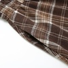 image:imageIDEALSANXUN Womens Long Plaid Skirts High Waisted Renaissance Maxi SkirtBrown