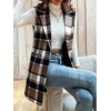image:imageIDEALSANXUN Womens Wool Vest Fall Winter Long Sleeveless Blazer Jackets CardiganPlaid Brown New