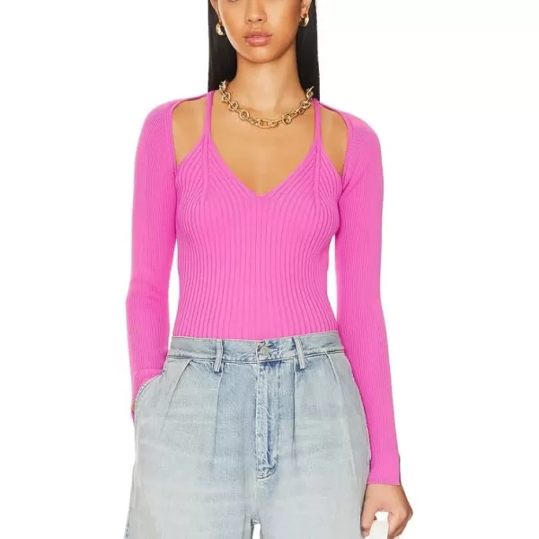 ASTR the label Womens Estefania SweaterHot Pink