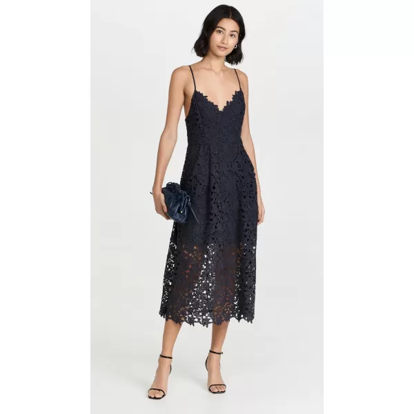 ASTR the label Womens Lace A Line Midi DressNavy