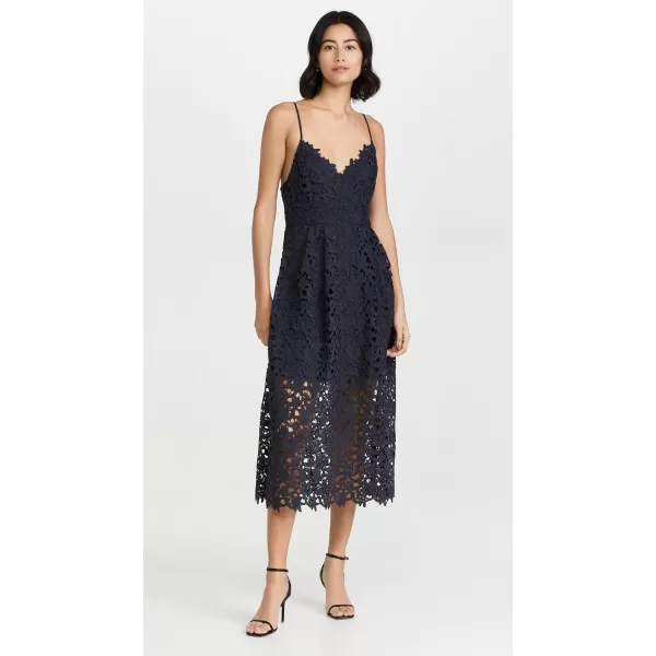 ASTR the label Womens Lace A Line Midi DressNavy