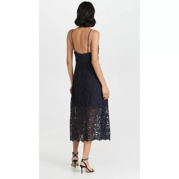 ASTR the label Womens Lace A Line Midi DressNavy