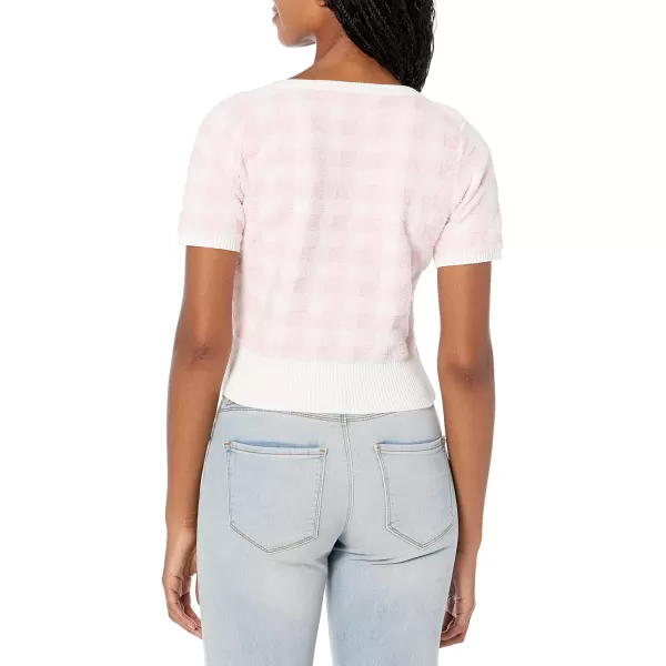 ASTR the label Womens Mindy SweaterPinkwhite Checks