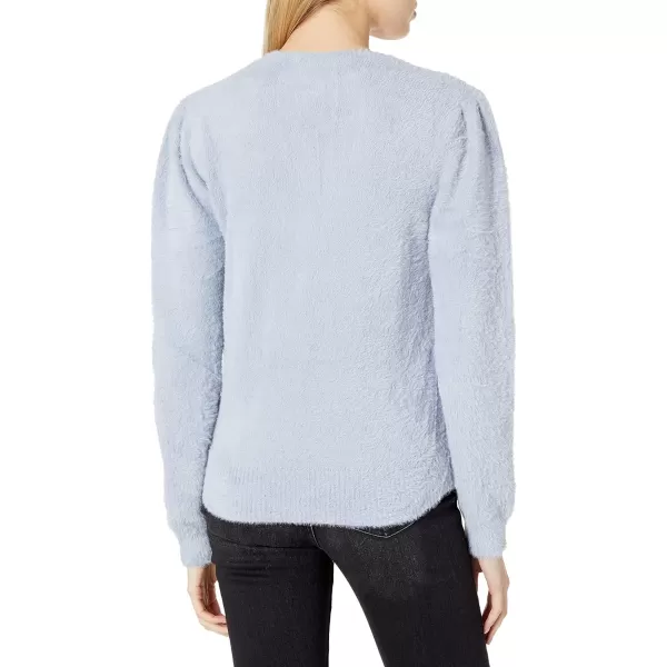 ASTR the label Womens Sheresa Plush Furry Wrap SweaterSoft Blue