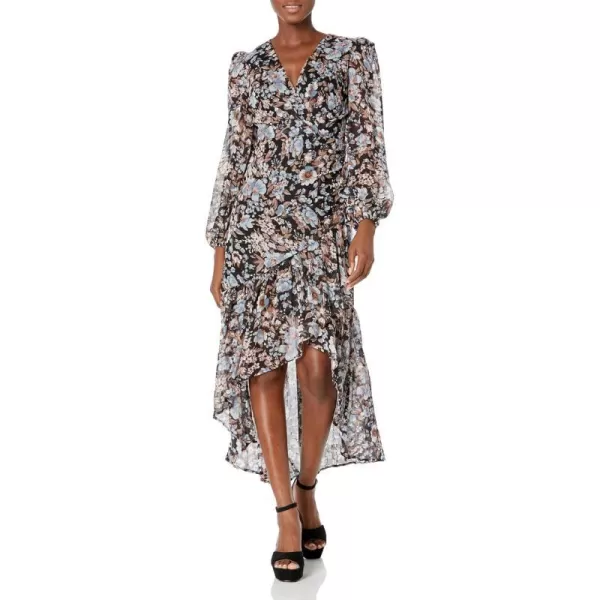 ASTR the label Womens Nalani DressBlack Blue Floral