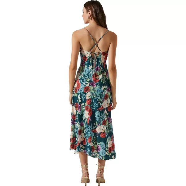 ASTR the label Womens Gaia DressGreen Red Floral