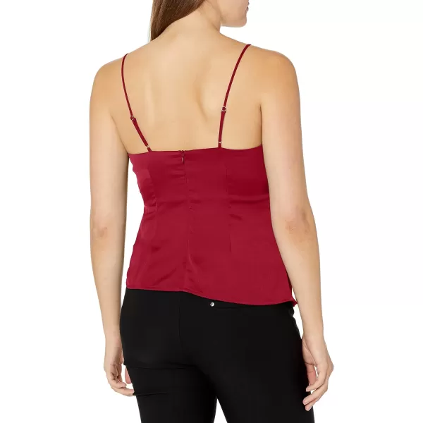 ASTR the label Womens Gina Sleeveless Draping Cami Tank TopCabernet