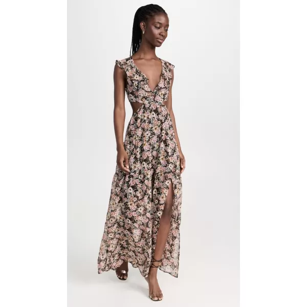 ASTR the label Womens Maxi Floral Cutout DressASTR the label Womens Maxi Floral Cutout Dress