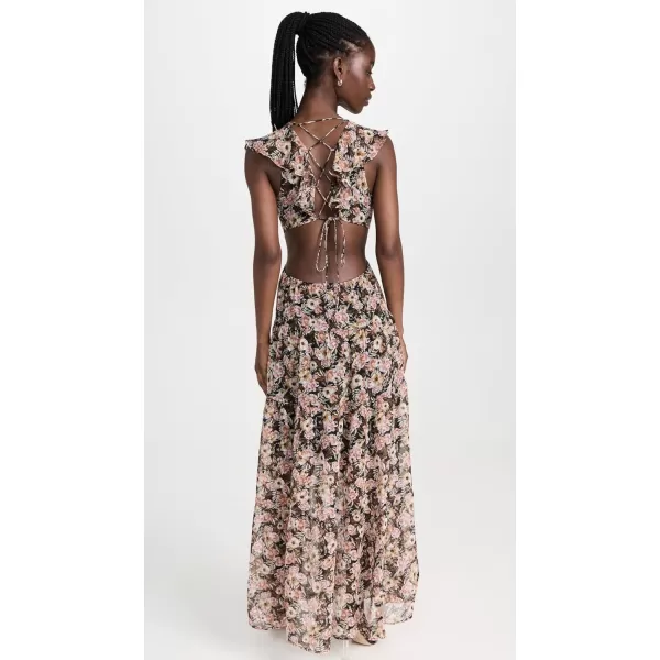 ASTR the label Womens Maxi Floral Cutout DressASTR the label Womens Maxi Floral Cutout Dress