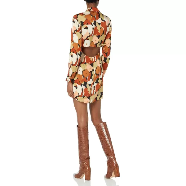 ASTR the label Womens Retro DressBlack Rust Floral