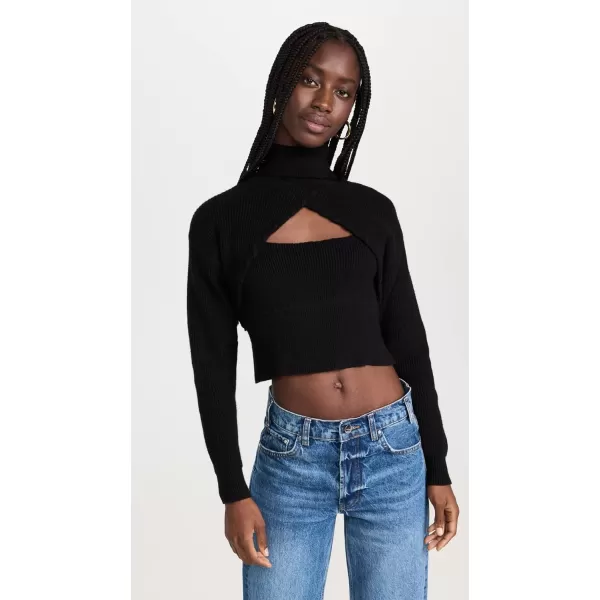 ASTR the label Womens Taissa Sweater Black LASTR the label Womens Taissa Sweater Black L