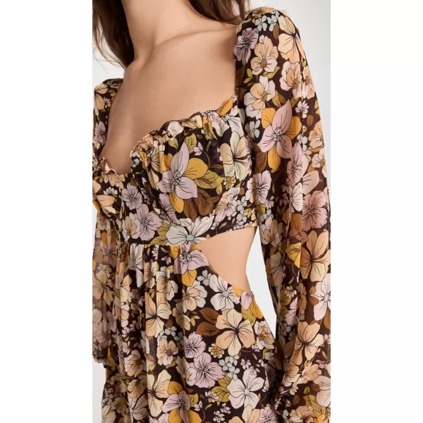 ASTR the label Womens Teyla DressBrownyellow Floral