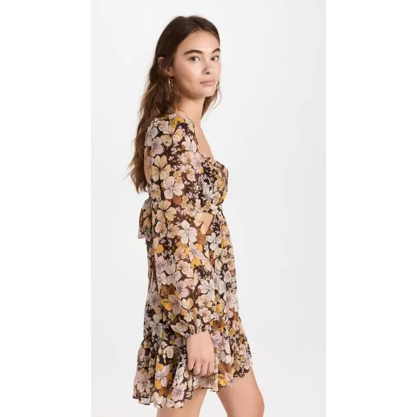 ASTR the label Womens Teyla DressBrownyellow Floral