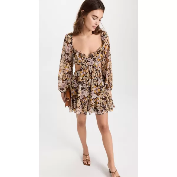 ASTR the label Womens Teyla DressBrownyellow Floral