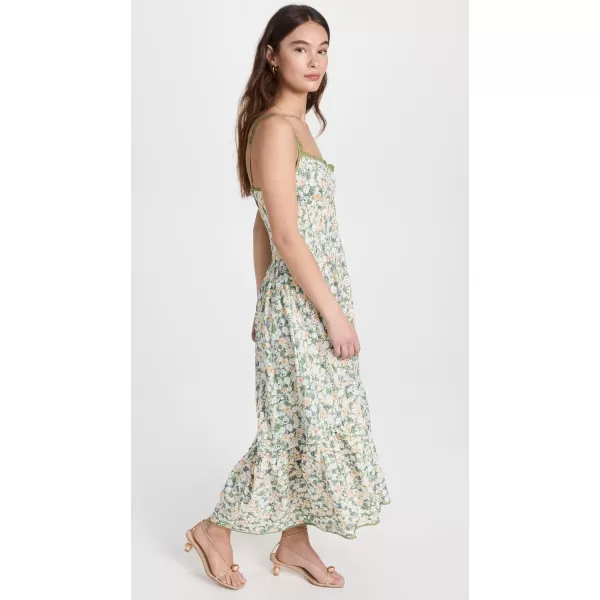 ASTR the label Womens Yamila DressOlive Yellow Floral