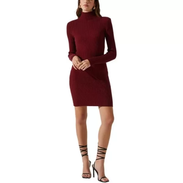 ASTR the label Womens Gwendolyn Sweater DressWine