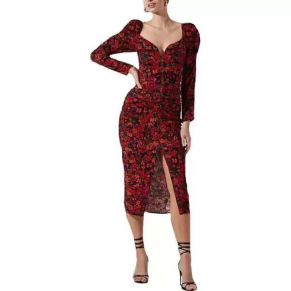 ASTR the label Womens Jamila DressRed Orange Multi