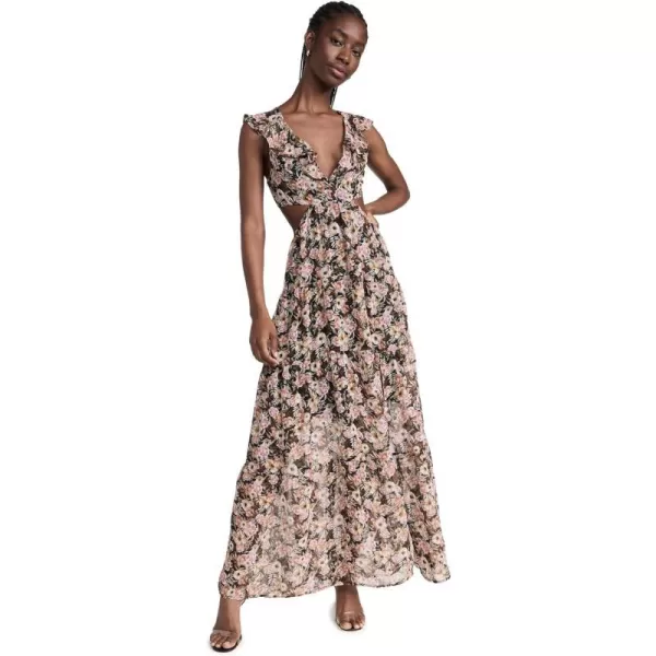 ASTR the label Womens Maxi Floral Cutout DressASTR the label Womens Maxi Floral Cutout Dress