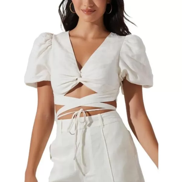ASTR the label Womens Nuria TopOffwhite