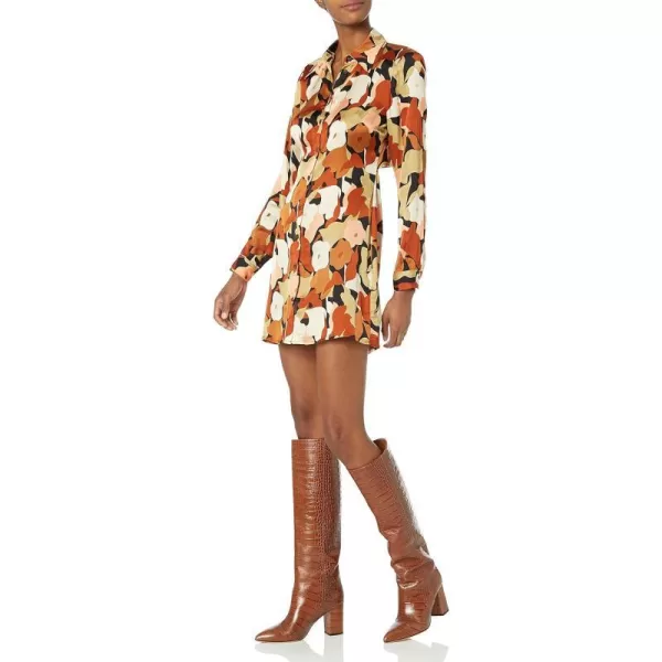 ASTR the label Womens Retro DressBlack Rust Floral