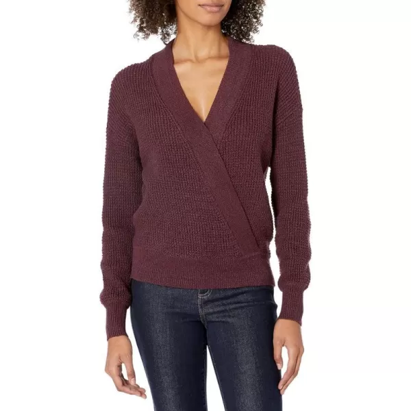 ASTR the label Womens Stephanie Wrap SweaterWineblack