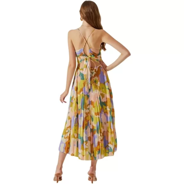 ASTR the label Womens Blythe DressLime Rust Floral