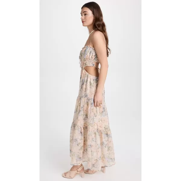 ASTR the label Womens Odina DressBlue Peach Floral