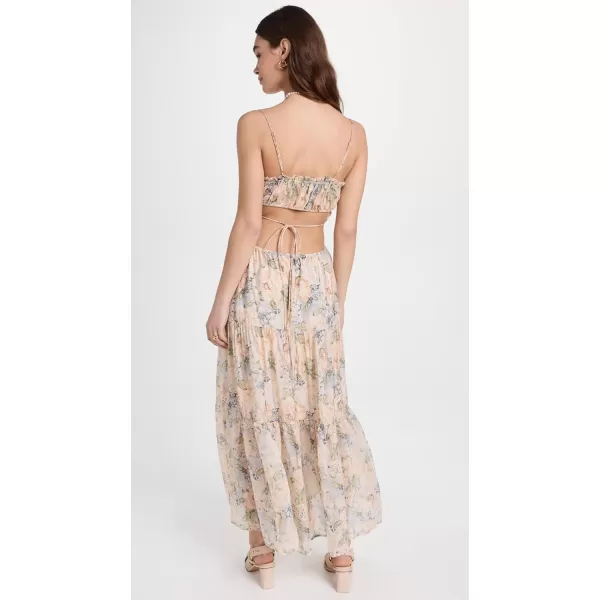 ASTR the label Womens Odina DressBlue Peach Floral