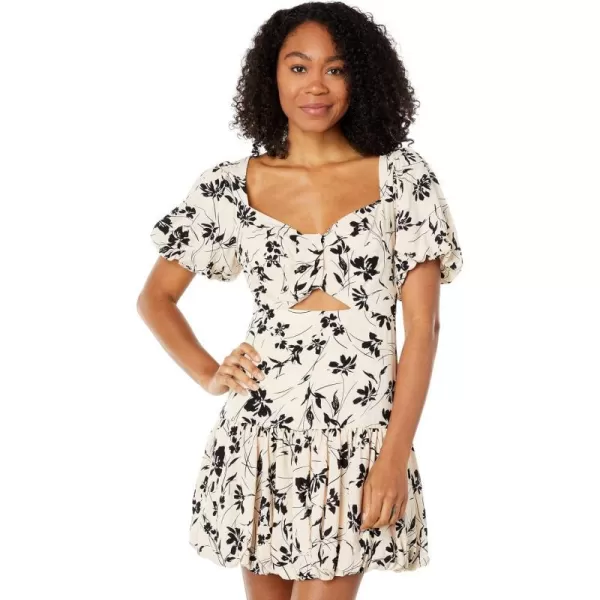 ASTR the label Womens Siyah DressBack Cream Floral