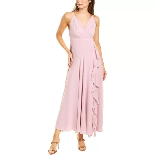 ASTR the label Womens Sleeveless Surplice VNeck Holland Ruffled Full Length Bridesmaid DressLilac