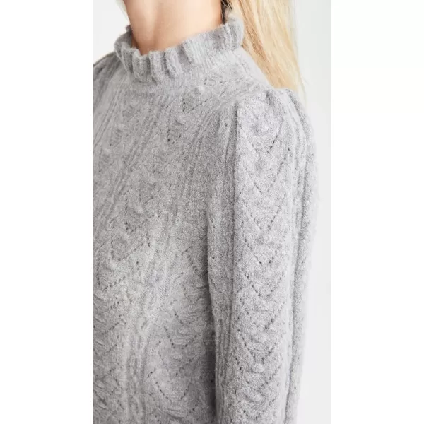 ASTR the label Womens Sally Long Sleeve Mock Neck Pointelle SweaterASTR the label Womens Sally Long Sleeve Mock Neck Pointelle Sweater