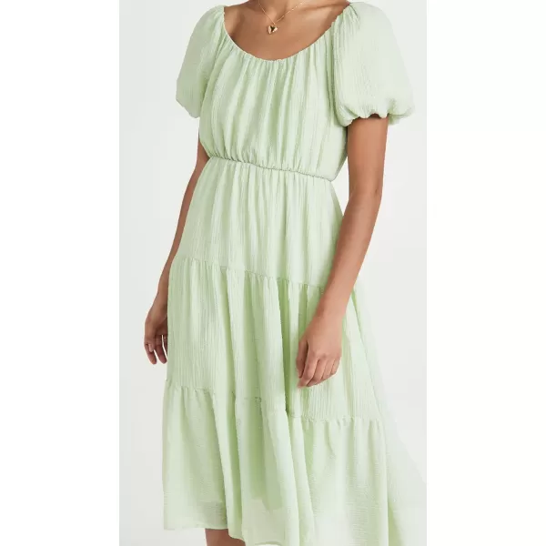 ASTR the label Womens Smocked Tiered Maxi DressSage