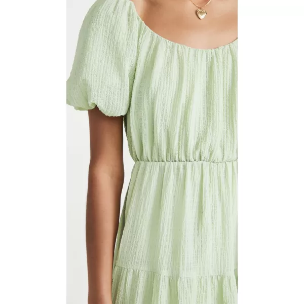 ASTR the label Womens Smocked Tiered Maxi DressSage