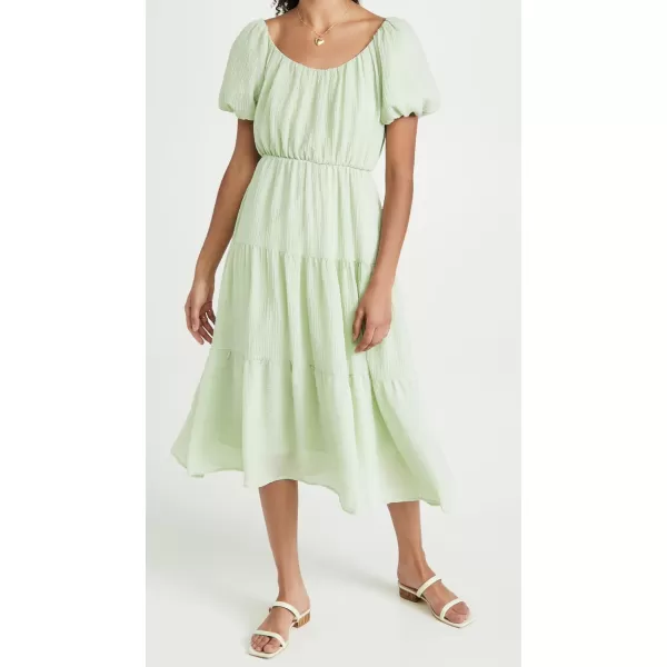 ASTR the label Womens Smocked Tiered Maxi DressSage