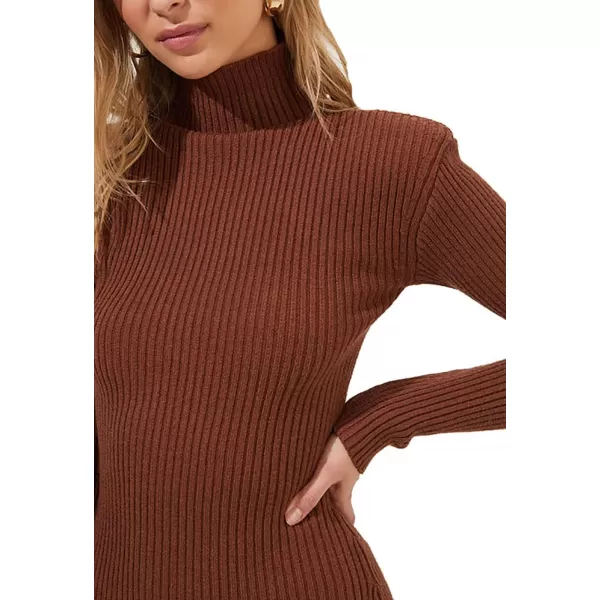 ASTR the label Womens Abilene Sweater DressNutmeg