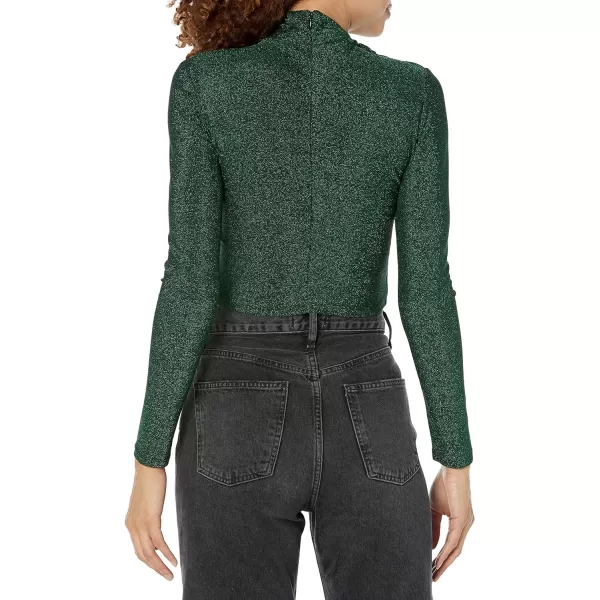 ASTR the label Womens Crane TopGreen Metallic